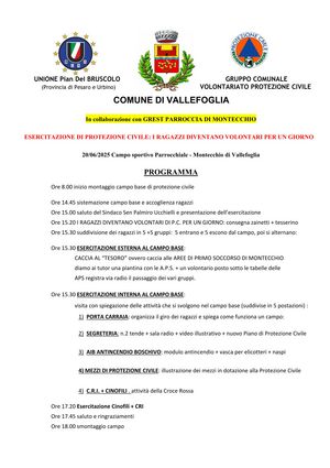 2025 06 20 ESERCITAZIONE GREST programma 01