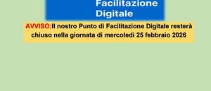 AVVISO CHIUSURA BUSSOLA DIGITALE 25 FEBBRAIO  2026