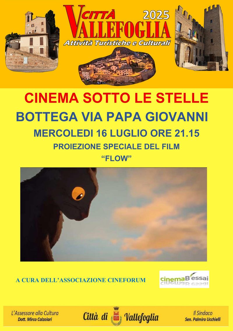 LOCANDINA FILM FLOW VIA PAPA GIOVANNI 16 LUGLIO 2025 CINEMA PDF 01 LOCANDINA FILM FLOW VIA PAPA GIOVANNI 16 LUGLIO 2025 CINEMA PDF 01