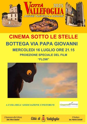 LOCANDINA FILM  FLOW VIA PAPA GIOVANNI 16 LUGLIO 2025 CINEMA PDF 01