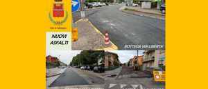Prima pag 6 maggio 2022 nuovi asfalti Bottega via liberta  e via carducci jpg