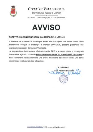 Avviso grandine