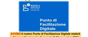Chiusura Punto Facilitazione Digitale 13 novembre 2024
