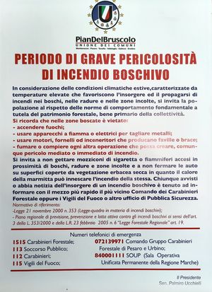 Incendi boschivi