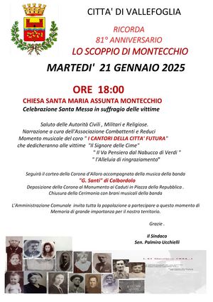 Montecchio locandina ricorrenza scoppio 2025