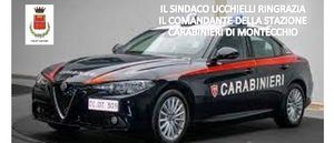 Prima pag 28 ottobre 2021 ringraziamento Comandante Carabinieri Montecchio jpg 1