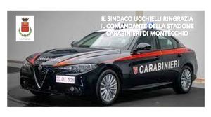 Prima pag 28 ottobre 2021 ringraziamento Comandante Carabinieri Montecchio jpg 1