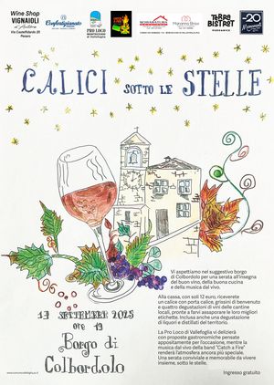 locandina calici di vino