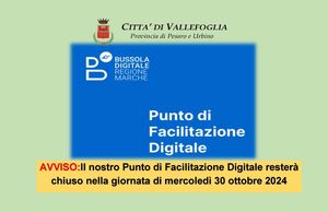 Chiusura Punto Facilitazione Digitale 30 ottobre 2024 01