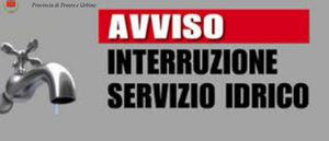 Interruzione servizio idrico 01