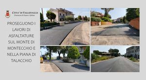 Prima pag 21 luglio 2023 proseguone le asfaltature sul Monte di Montecchio e Talacchio jpg