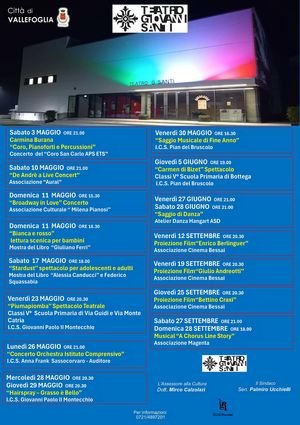 Locandina teatro maggio giugno settembre 2025 jpg