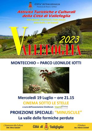 LOCANDINA CINEMA 19 LUGLIO 2023 PARCO LEONILDE IOTTI 01