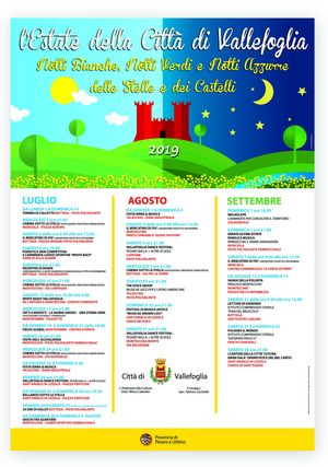 Manifesto Vallefoglia estate 2019